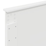 Bed Frame with Headboard White 100 x 200 cm Engineered Wood 3408194