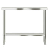 Kitchen Work Table 110x30x85 cm Stainless Steel 376452