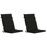 High Back Chair Cushion GEMERT 2 pcs 100% Polyester Black 946056