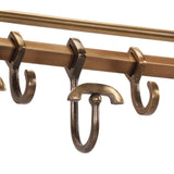 Luggage Rack with Coat Hangers Wall Mounted Aluminium 357833
