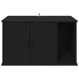 Cat House Black 85 x 55 x 50 cm Engineered Wood 8000735