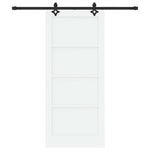 Sliding Door Manual White and black 86 x 198.5 cm 3333511