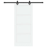 Sliding Door Manual White and black 86 x 198.5 cm 3333511