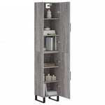Highboard Grey Sonoma 34.5x34x180 cm Engineered Wood 3198815
