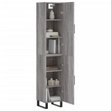 Highboard Grey Sonoma 34.5x34x180 cm Engineered Wood 3198815