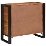Sideboard with Doors Brown Solid Reclaimed Wood and Metal 4104750
