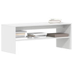 ZNTS TV Cabinet White 100x40x40 cm Engineered Wood 859118