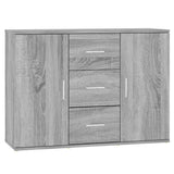Sideboard Grey Sonoma 91x29.5x65 cm Engineered Wood 823348