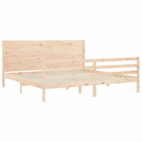 Bed Frame without Mattress 200x200 cm Solid Wood 3194656