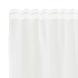 Lace Curtain with Curtains Floral White 260 x 1200 cm Polyester 4107862