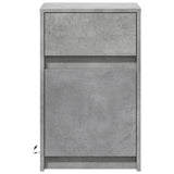 Bedside Cabinets with LED Lights 2 pcs Concrete Grey Engineered Wood 852005