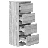 Sideboard Grey Sonoma 37.5x35x99 cm Engineered Wood 861702