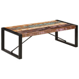 Coffee Table Multicolour Solid Reclaimed Wood 120 cm long Durable 247425