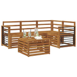 Outdoor Sofa Set 5 pcs Natural Solid Acacia Wood 3374779
