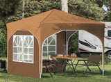 Pop-up Party Tent 192 x 192 x 245 cm Beige 42019826