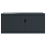 ZNTS File Cabinet Anthracite 90x40x110 cm Steel 3188328