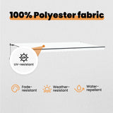 Retractable Awning White 600 x 350 cm Polyester and Aluminium 3331761
