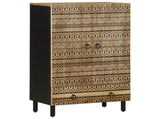 Highboard 60x33.5x100 cm Solid Rough Wood Mango 4018658