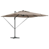 Umbrella Taupe 286 x 284 x 270 cm Aluminium and Polyester 42003322