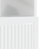 LED TV Cabinet High Gloss White Engineered Wood 896109