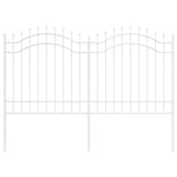 Garden Fence Woerden White 240 x 165 cm Powder-coated steel 42003970