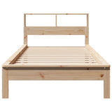 Bookcase Bed without Mattress 90x200 cm Solid Wood Pine 855720