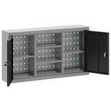 Tool Cabinet with Shelf Black and Grey 100 x 20 x 55 cm 4103473