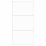 Sliding Door White 102.5x205 cm Tempered Glass and Aluminium 155206