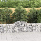 Arched Gabion Baskets 15 pcs 200x30x60/80 cm Galvanised Iron 3146081