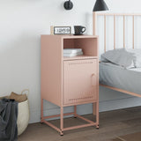 ZNTS Bedside Cabinet Pink 36x39x78 cm Steel 846568