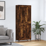 Highboard Smoked Oak 69.5x34x180 cm Engineered Wood 3199686