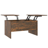 Coffee Table Smoked Oak 80x50x42.5 cm Engineered Wood 819293