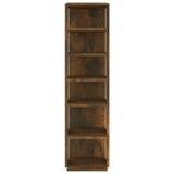 Shoe Rack Smoked Oak 27.5x27x102 cm Engineered Wood 815972