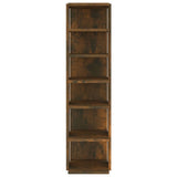 Shoe Rack Smoked Oak 27.5x27x102 cm Engineered Wood 815972