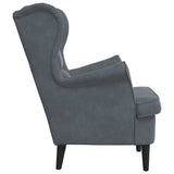 Armchair Dark Grey Velvet 42012825