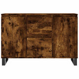 Sideboard Smoked Oak 101.5x35x70 cm Engineered Wood 827217