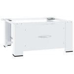 Washing Machine Pedestal with Drawer White 4009868