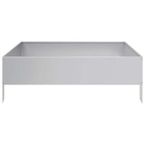 Garden Raised Bed 100x100x33.5 cm Galvanised Steel 851029
