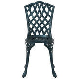 Garden Bistro Set 3 pcs Green Aluminium 42002393