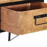 ZNTS Bedside Cabinet 40x35x40 cm Solid Wood Mango 358916