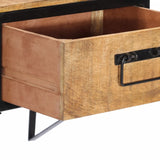 ZNTS Bedside Cabinet 40x35x40 cm Solid Wood Mango 358916