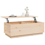Coffee Table 100x50x35 cm Solid Wood Pine 813420