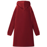 Blanket Hoodie Bordeaux Red L Fleece and Flannel 42017210