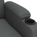 Recliner Chair Dark Grey Fabric 352412