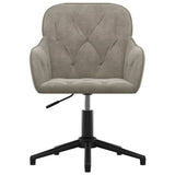 Office Chair Light Grey 56 x 61.5 x 72 cm Velvet 42025219
