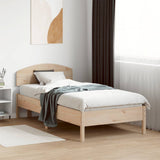 Bed Frame without Mattress 75x190 cm Small Single Solid Wood Pine 3207241