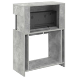 Electric Fireplace Concrete 64 x 30 x 87 cm Engineered wood 8021106