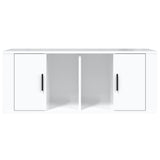 TV Cabinet High Gloss White 100x35x40 cm Engineered Wood 816802