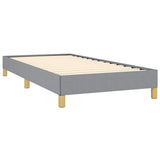 Bed Frame without Mattress Light Grey 100x203 cm Twin XL Fabric 346853