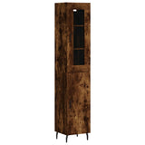 Highboard Smoked Oak 34,5x34x180 cm Engineered Wood 3199190